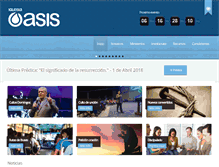 Tablet Screenshot of iglesiaoasis.com